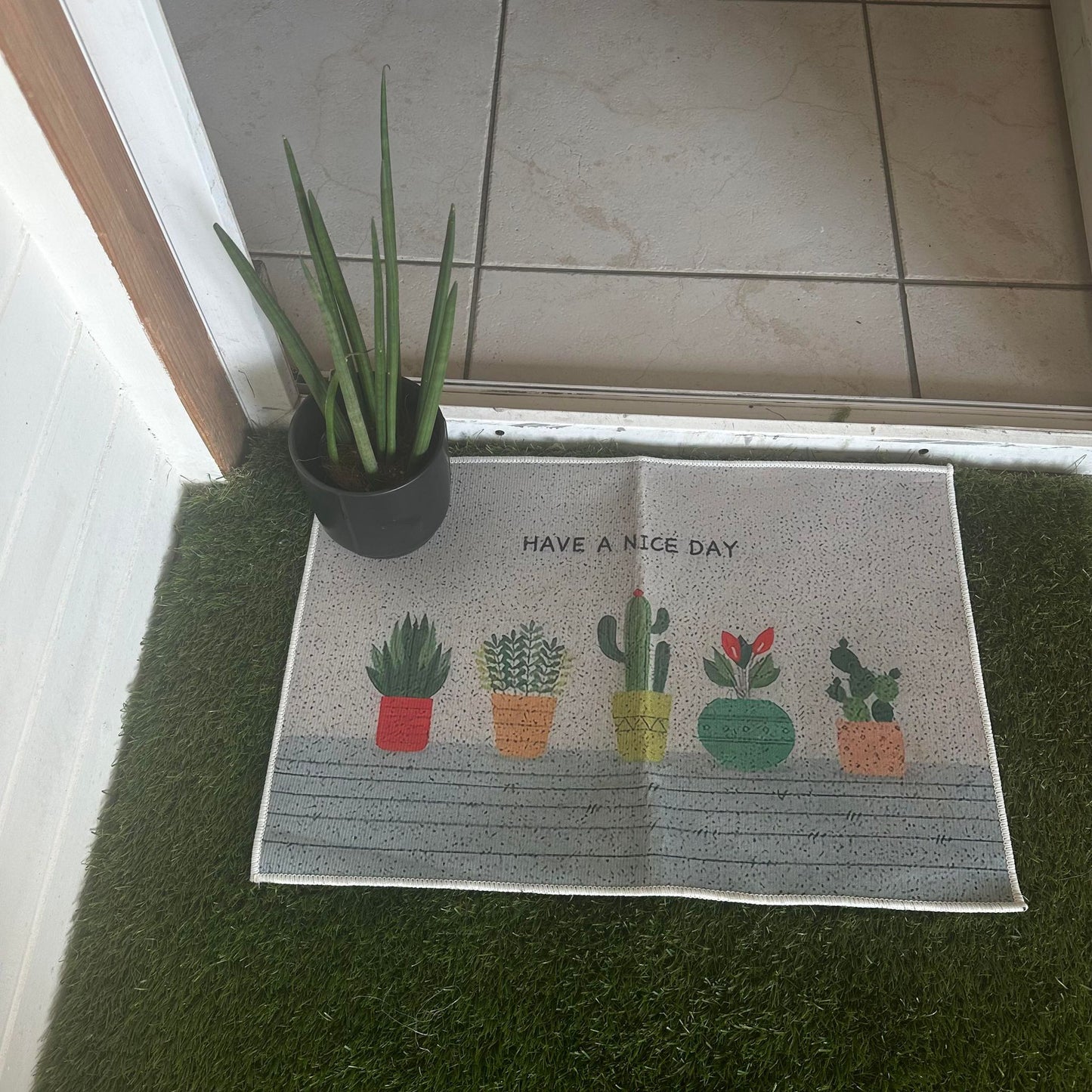 Tapis de porte plantes - Have a Nice Day - Jungle Feed